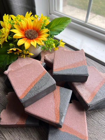 Black Amber +Lavender Salt Bar 