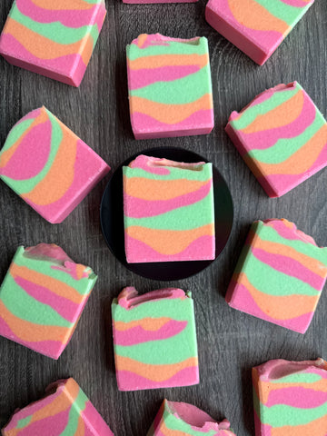 Rainbow Sherbet Salt Soap